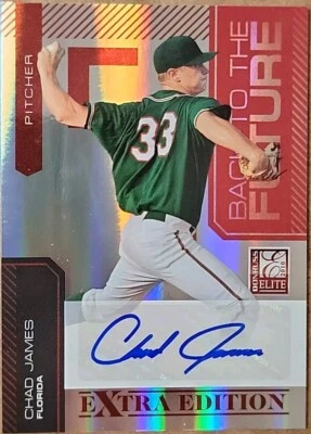 Chad James 2010 Donruss Elite Extra Edition Back to Future Signatures /244 Auto - Image 1 of 4