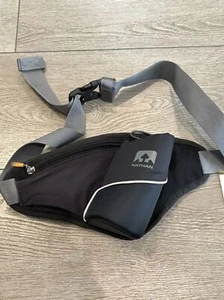 Nathan Hydration Waist Pak Pack Running 22oz Black Triangle Hiking Fanny - Picture 1 of 5