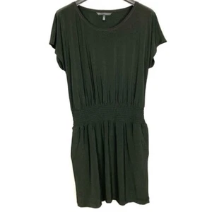 Vestido de punto mate ajustado manga corta WHBM para mujer talla M bolsillos tejido elástico - Imagen 1 de 7