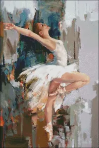 Handarbeit Handwerk Vollsticken Gezählt Kreuzstich Sets 14 Karat Ballerina III - Bild 1 von 5