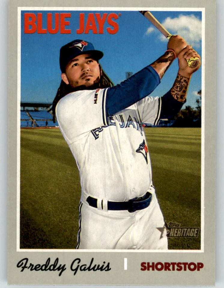 (10) 2019 Topps Heritage High Number FREDDY GALVIS 10-Card Lot Blue Jays #575 - Image 1 of 1