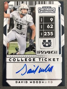 2020 Panini Contenders Draft Picks David Woodward RC Ticket Auto #261 Rare