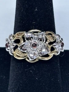 14k Yellow & White Gold 5.37G Ring with Amethyst #4482 - Picture 1 of 7