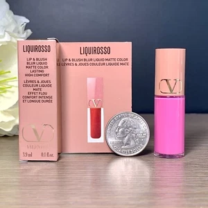 Valentino Liquirosso Lip & Blush Blur Liquid Matte 302R Pink Is Punk 3.9ml Mini - Picture 1 of 7