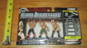 WWE Jakks Randy Orton Edge John Cena Micro Agresión Lucha Figuras Serie 4 - Imagen 1 de 3