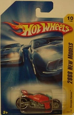 Hot Wheels 2008 New Models Orange Canyon Carver Motorcycle NIB Mattel NIP 10/40 - Image 1 of 2