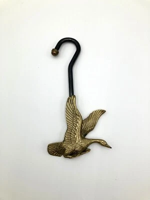 Vintage Andrea by Sadek Solid Brass Mallard/Goose Fireplace Damper Flue Pull - Image 1 of 4