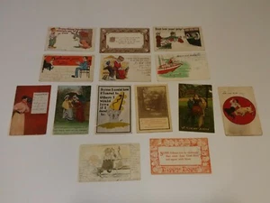 Antike Vintage Postkarten Gute Nacht Bretz in Kansas - Bild 1 von 12