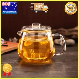 Penguin Style Glass Teapot With Glass Infuser Water Jug Tea Maker Tea Mug 600ml - Picture 1 of 12