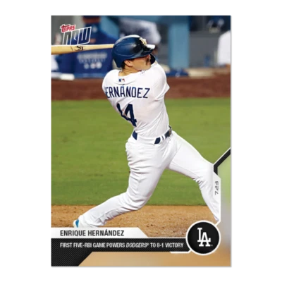 2020 Topps NOW Enrique Hernandez #6 ~ Los Angeles Dodgers ~ PR only 790 - Image 1 of 2