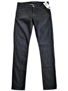 Jeans skinny donna Juicy Couture taglia 27 elasticizzato blu scuro lavaggio vita bassa nuovo - Foto 1 di 5