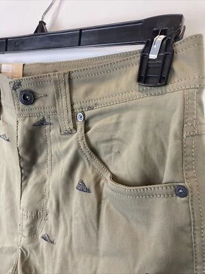 Pantalones Cortos PrAna Elastizados Nylon Talla 28 Brion 11" Verde Pizarra Crux Estampado Roca NUEVO Foto 1 de 4