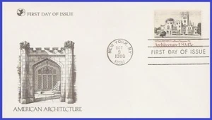 USA4 #1841 U/A LECTORES DIGEST FDC American Architecture Lindhurst - Imagen 1 de 1