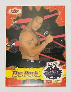 2001 Fleer WWF Get Real With KB Toys The Rock #1 WWE HOF - Picture 1 of 2