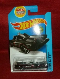 BATMAN TV SERIES BATMOBILE HOT WHEELS HW CITY 2014  - Picture 1 of 3