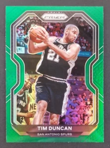 Tarjeta de baloncesto verde Tim Duncan 2021 Panini Prizm #30 (nuevo) - Imagen 1 de 2