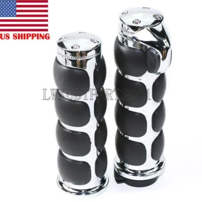 1" Handlebar Hand Grips For Suzuki Marauder 800 1600 VZ Intruder 800 1400 1500 - Image 1 of 4