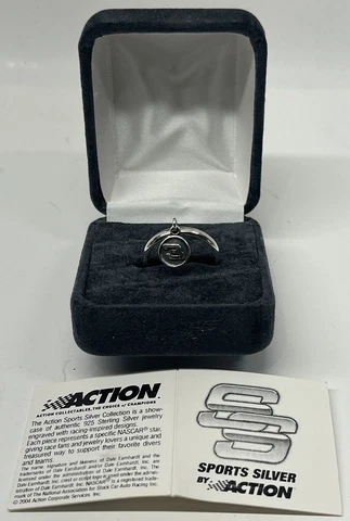 #3 Dale Earnhardt Sr. / Austin Dillon - Sterling Silver - Charm Ring Size 8 Cover