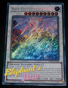 Yugioh - Blue Eyes Spirit Dragon RARA SEGRETA - RA02-EN030 1° Edizione - Foto 1 di 1