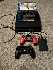 PlayStation 4 with Controllers, 2TB hard Drive, Cords, Headset And Many Games - Picture 1 of 10