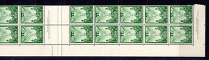 1946 ***MUH*** "PEACE" 5.5d GREEN - GUTTER Block of 20 with 2x AUTH. IMPRINTS - Picture 1 of 2