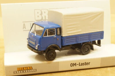 Spur HO Brekina 34600 Klein-Laster LKW OM Lupetto 25" Blu/Nero" NUOVO In OVP - Immagine 1 di 4