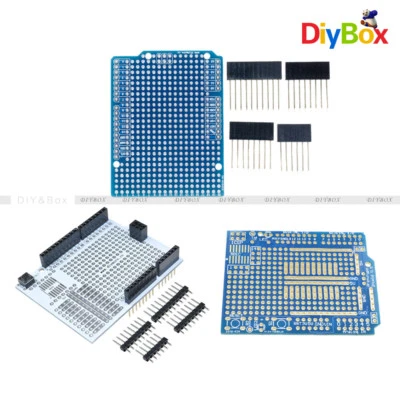 Prototype PCB Expansion Board UNO R3 Shield DIY 2mm +2.54mm Pitch for Arduino - Image 1 of 4