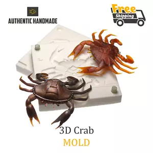 Stampo esca granchio 3D esca plastica morbida fai da te 50-75 mm - Foto 1 di 6