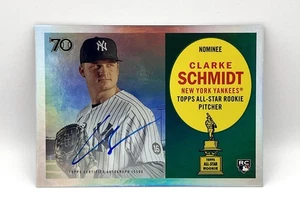 2021 Topps All Star Rookie Cup CLARKE SCHMIDT Foil Autograph #RCA-CS Yankees RC - Bild 1 von 2