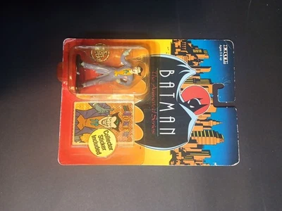 Figura Die Cast Batman The Joker con pegatina The Animated Series sin usar, en caja 1993 ERTL  Foto 1 de 4