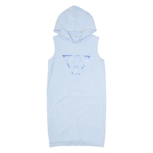 Vestido Jersey GUESS Azul Sin Mangas Midi 14Y con Capucha Niñas - Imagen 1 de 6