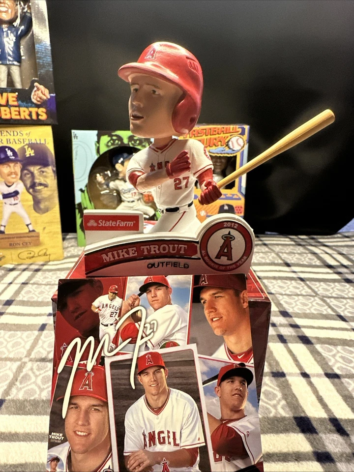 Майк Траут дебютант года Bobblehead LA Angels SGA 2012 ограниченного тиража новый - Изображение 1 из 4