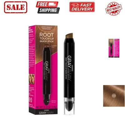 Barra rápida de retoque de raíz gris, marrón más claro/rubio medio, 0,1 OZ Foto 1 de 4