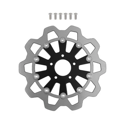 11.8" Black Front Brake Rotor Disc for Harley-Davidson CVO Road Glide 2014-2021 - Image 1 of 4