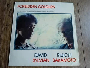 DAVID SYLVIAN & RYUICHI SAKAMOTO - FORBIDDEN COLOURS 12" LP 1983 UK EX - Picture 1 of 7