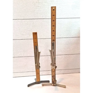 Ditz/Pin It Wooden Adjustable Skirt Hem Marker Measuring Ruler Sewing Tool - Picture 1 of 7