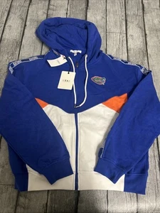 NWT Women’s Wear By Erin Andrews Florida Gators Full Zip Hoodie XL Blue White - Picture 1 of 8