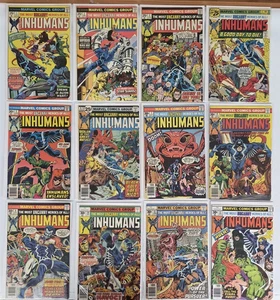 INHUMANOS Marvel 1975 1-12 carrera George Pérez Clásico Edad de Bronce F/VF HG - Imagen 1 de 14