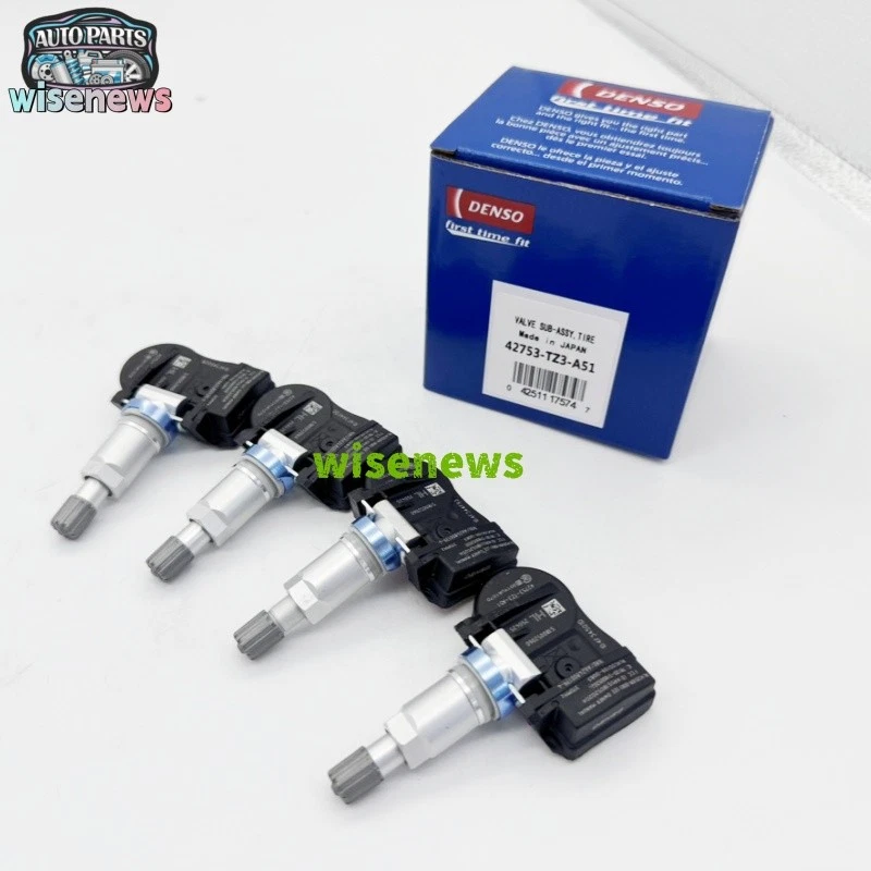 4Pcs 42753-TZ3-A51 DENSO TPMS Tire Pressure Sensor For Acura ILX TLX MDX 315Mhz Foto 1 de 4