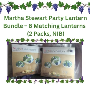 🎉 Pacchetto Lanterne Celebrazioni Martha - 6 Lanterne Abbinate (2 Confezioni, Nuove con Scatola) - Foto 1 di 9