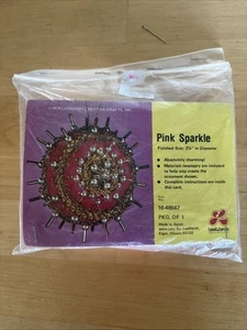 LeeWards PINK SPARKLE Vintage Pailletten Perlen Weihnachtsschmuck Bastelset - Bild 1 von 4