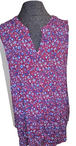 LIZ CLAIBORNE WOMEN'S SLEEVELESS FLORAL TANK XL - Picture 1 of 2