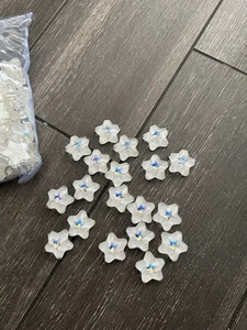4 Pcs Star Shape Resin Shoe Decoration Charms With Rainstone for Clogs Sandals - Picture 1 of 6