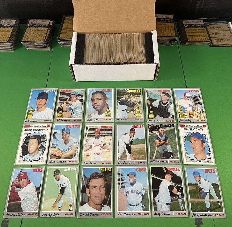 1970 Topps Baseball Partial Set/Lot (350/720) w/ HOF, All-Stars, Semi-Stars • VG - Image 1 of 4