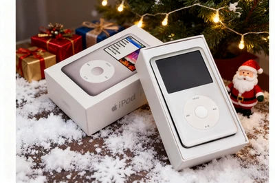 New Apple iPod classic 7th Generation Silver (160 GB) New Battery Mp3 Players - Image 1 of 4