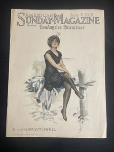 1912 American Sunday Magazine 9. Juni – Harrison Fisher Cover – LA Examiner - Bild 1 von 5
