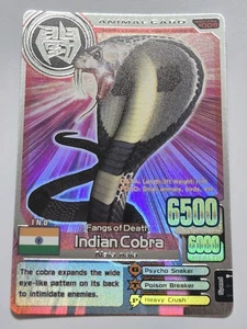 Carta Argento Nuova (Inutilizzata) Animal Kaiser Plus Versione 1 - Cobra Indiana - Foto 1 di 2
