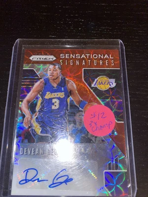2019-20 Prizm Devean George Sensational Signatures Auto La Lakers Autograph🏀🔥 - Image 1 of 2