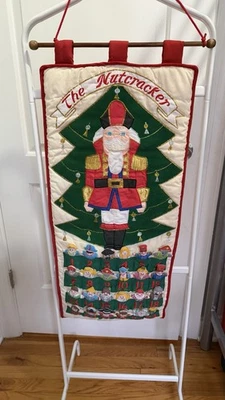 Vintage Nutcracker Pockets of Learning  Advent Calendar Fabric - Image 1 of 4