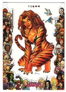 2013 Women of Marvel Series 2- Rittenhouse- FRAMED Insert- Tigra- F2 - Picture 1 of 2